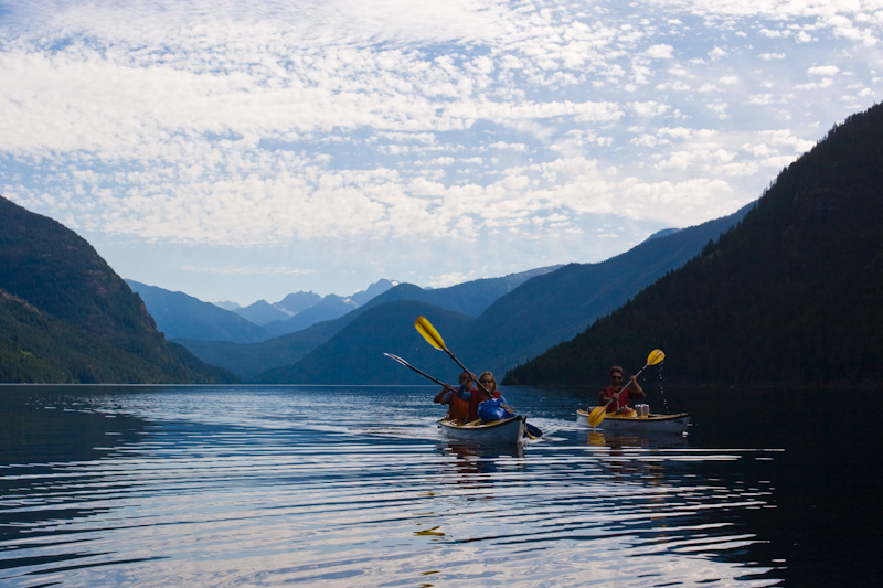 Kayakers On Ross Lake